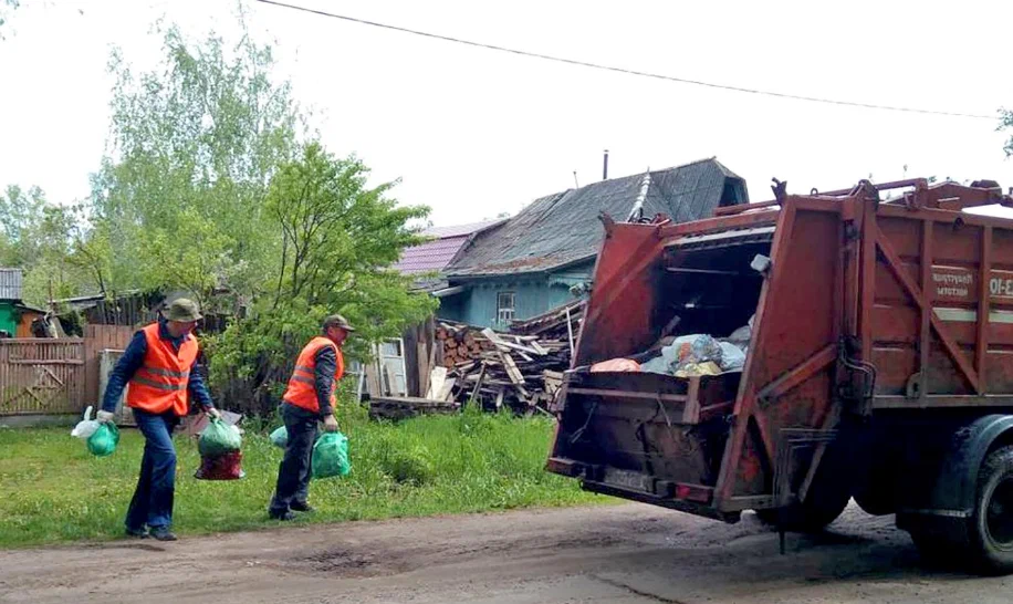 Вывоз мусора из частного дома в Мирном в октябре