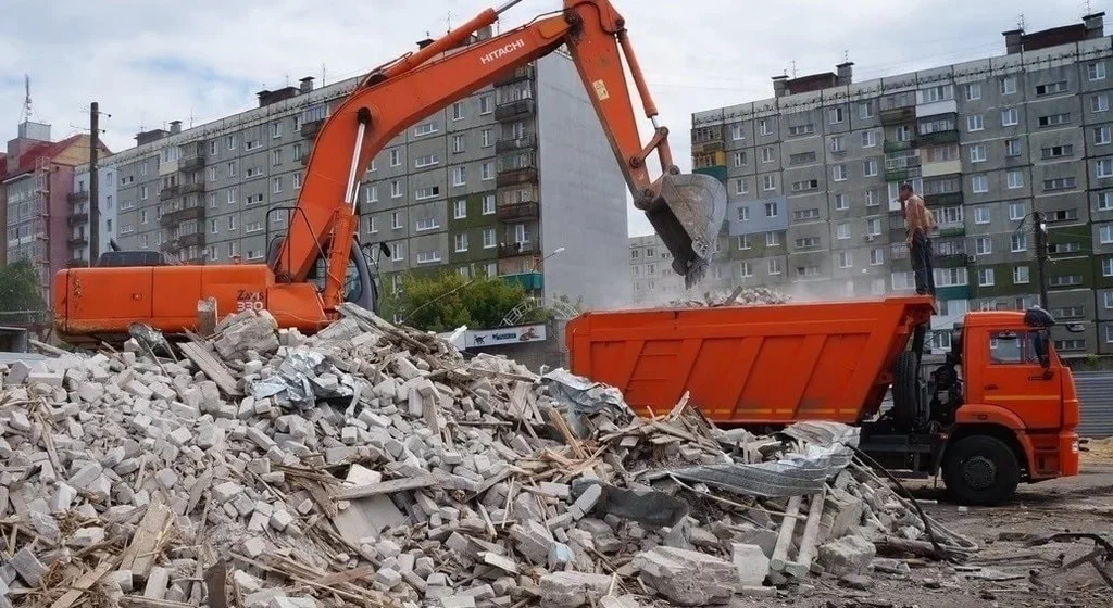 Профессиональный вывоз строительного мусора в Мирном в октябре