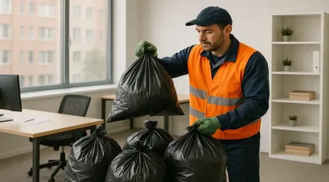 Уборка и вывоз мусора после мероприятий в Мирном в октябре